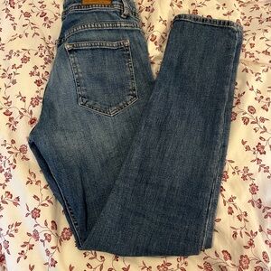 Sezane Skinny Leg Mid-Rise Blue Jeans - Size 30